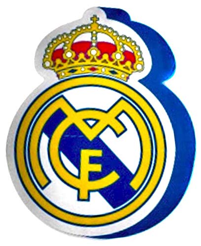 Real Madrid Cojin 3D Escudo, Multicolor, 40 x 40 cm
